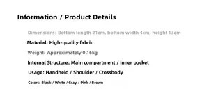 Gedetailleerde maatspecificaties en materiaalinfo voor deze veelzijdige crossbody tas