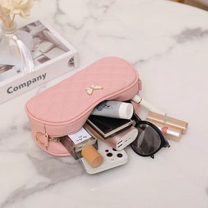 Sac à main matelassé rose avec nœud, grande capacité pour téléphone et maquillage