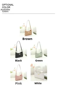 Detail of vintage embossed faux leather textures on shoulder bags in five classic colors