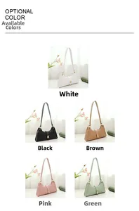 Multiple colors of women's textured leather shoulder bags with elegant gold hardware