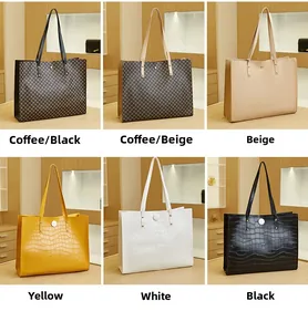 Various tote bags showing checkered patterns and crocodile textures in multiple colors