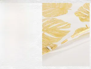 Close-up of golden leaf pattern on pillow case with high quality PP cotton filling