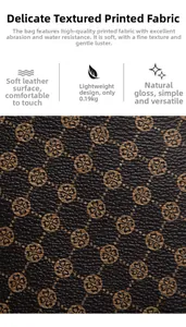 Detail of waterproof wear-resistant printed fabric with four-leaf clover pattern weight 0.19KG