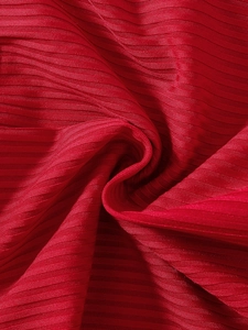 Rotes geripptes Prinzessinnenkleid für Mädchen aus weicher Baumwolle mit Tüllrock-Design