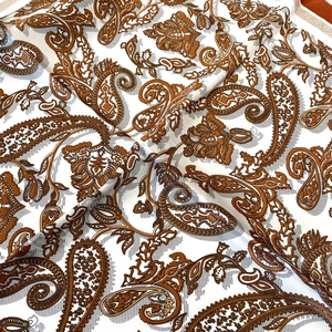 Vintage-Seidenschal mit Paisley-Muster im Bohème-Stil für Damen Haarschlaufen