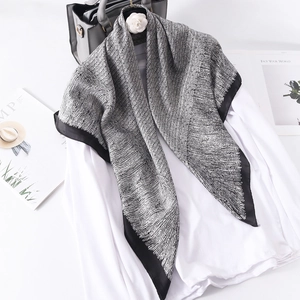 Large Square Scarf Elegant Satin Printed Satiny Smooth Head Neck Wrap Fashionable Accessory For Women Elegant Foulard