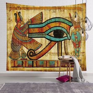 Ancient Egyptian Pharaoh tapestry featuring Eye of Horus wall hanging for home decor