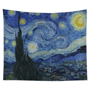 Van Gogh Starry Night oil painting tapestry made of high-quality decorative fabric
