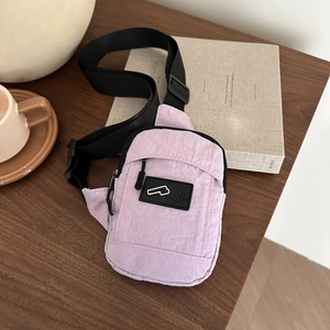 Mini Sac Bandoulière En Nylon Léger Petit Sac De Poitrine Pour Téléphone Quotidien Voyage Minimaliste Japonais Style De Rue