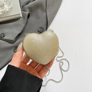 Mini Borsa a Tracolla a Forma di Cuore con Paillettes Glitter da Donna Squisita Borsa da Sera per Feste Regalo Gioielli