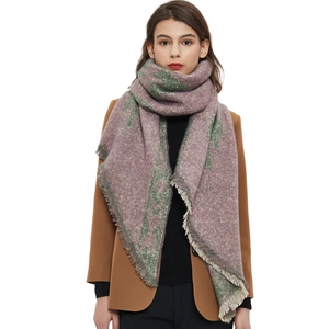 Winter Scarf Long Thick Warm Shawl Wrap Polyester Jacquard Geometric Ethnic Pattern Tassels Soft Cozy Women Accessory