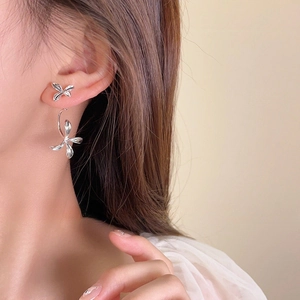Boucles D'oreilles Pendantes Fleur De Gardénia Cuivre Avec Tige En Argent Sterling 925 Bijoux Floraux Minimalistes Élégants Pour Femmes