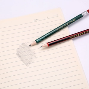 Child mechanical pencil 2.0mm 2B for students with vintage patterns on a notebook