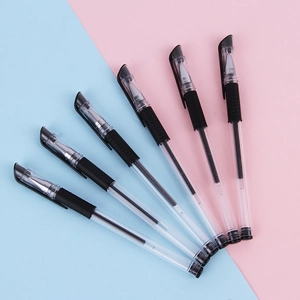 Gel Ink Pens Fine Point Smooth Writing Transparent Plastic Shell With Comfort Grip For Office School Students
