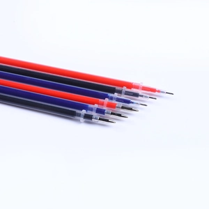 0.5mm gel pen refills in black red and blue colors for office and school supplies