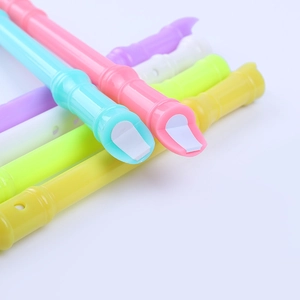 Penne gel colorate a forma di flauto in tonalità macaron per studenti e regali