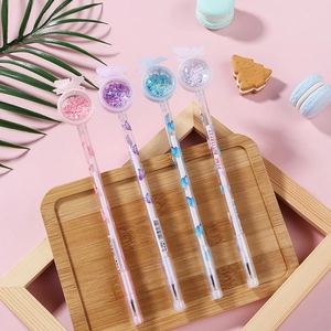 Lot de 4 stylos à gel papillon à paillettes rose bleu blanc papeterie mignonne élève