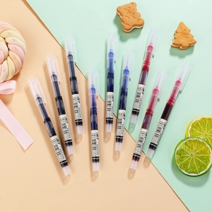 Set mit 0,5 mm schnell trocknenden Tintenrollern in Schwarz, Blau und Rot