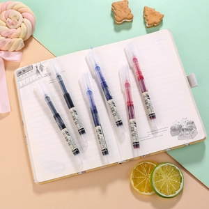 Set mit 6 schnelltrocknenden 0,5 mm Tintenrollern in den Farben Rot, Blau und Schwarz