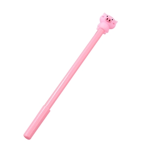 Stylo gel cochon rose créatif avec décoration 3D pour fournitures scolaires mignonnes