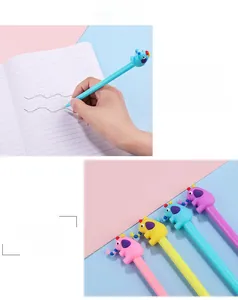 Detail of 0.5mm creative cartoon elephant gel pens in assorted pastel colors