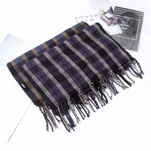 Sciarpa Classica a Quadri con Nappe per Uomo Donna Invernale Calda in Morbido Acrilico Scialle Casual a Quadri Eleganti Accessori Autunnali