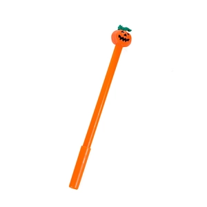 Halloween Kürbis Gelschreiber mit lustigem Jack-O'-Lantern Aufsatz für Schule und Büro