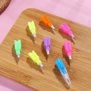 Creative rainbow building block pencils with 8 stackable multi-colored sections for students