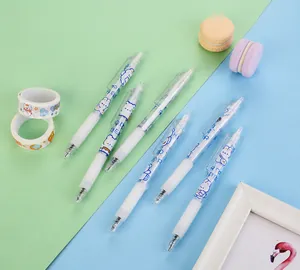 Close-up of cute cartoon bear craft knives with non-slip grips for DIY scrapbooking