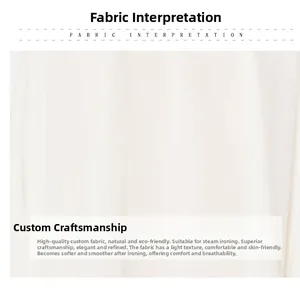 Detail of lightweight breathable off-white chiffon fabric with smooth texture
