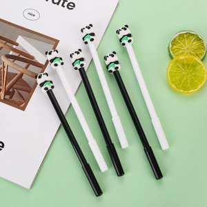 Süßer Cartoon Panda Bambus Gelstift 0,5 mm Schwarze Tinte Kawaii Neutraler Stift Für Schüler Kinder Büro Schule Schreibwaren Geschenk