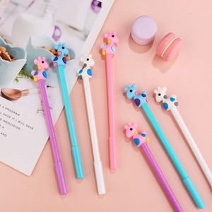 Creative cartoon giraffe gel pens in pastel macaron colors for students and office gifts