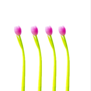 Stylos créatifs en forme de tulipe changeant de couleur, stylos gel pour étudiants