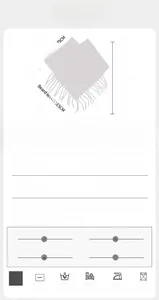 Detailed view of grey mohair style poncho showing thick knit texture and fringe tassels