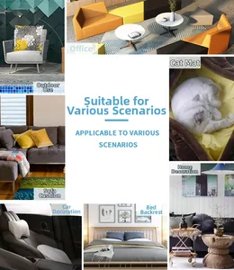 Waterproof pillowcase set showing versatile usage in home, office, car, and outdoor settings