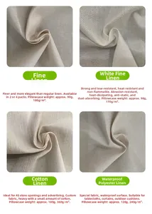 Comparison of four pillowcase fabrics: fine linen, cotton-linen, and waterproof polyester