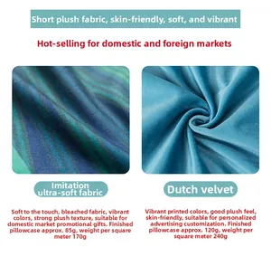 Comparaison de tissu rayé 170g et velours 240g pour les housses de coussin