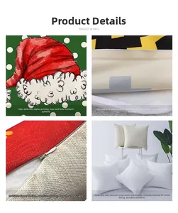 Macro detail of digital printing, invisible zipper and vacuum packed PP cotton pillow