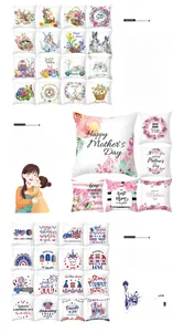Detailed grid of holiday lumbar pillow covers featuring Easter and Mother's Day floral patterns