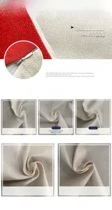 Detailed macro view of durable linen fabric textures with high-quality zipper detail