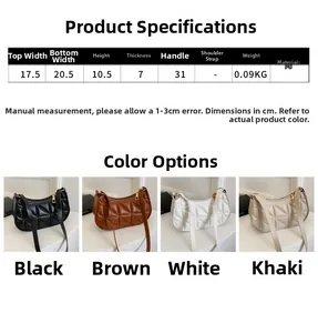 Guida alle taglie della borsa in ecopelle 20,5x10,5x7cm e varianti di colore