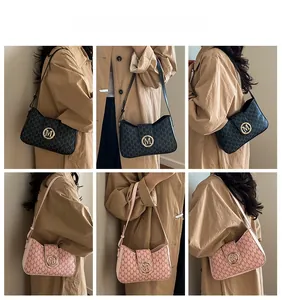 Detail views of solid PU leather shoulder bag showing adjustable straps and hardware