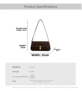 Dimensions détaillées du sac à bandoulière léopard avec fermoir en métal doré brillant