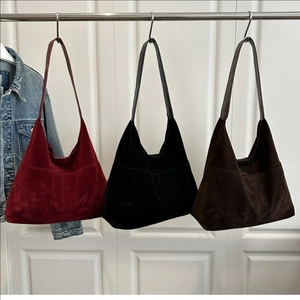 Grand Sac Hobo Femme Daim Synthétique Fourre-tout Rétro Sac À Épaule Minimaliste Pour Usage Quotidien
