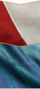 Texture comparison between linen fabric and super soft peach skin for decorative pillowcases
