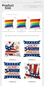 Size guide for vintage star print pillow covers showing dimensions and insert weights