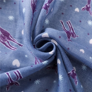 Detailed close-up of dark blue fabric featuring colorful giraffe and heart patterns