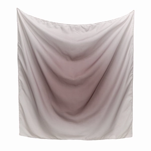 Elegant gradient voile scarf in dusty pink and grey with soft draped texture