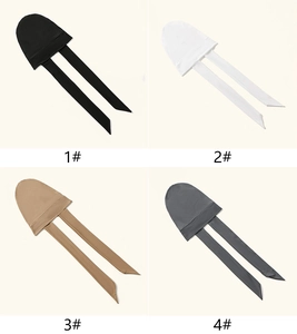 Flat lay view of four breathable ninja underscarves in black, white, khaki, and dark grey