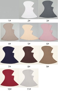 Detailed grid view of jersey ninja under-scarf caps in eleven diverse solid color options